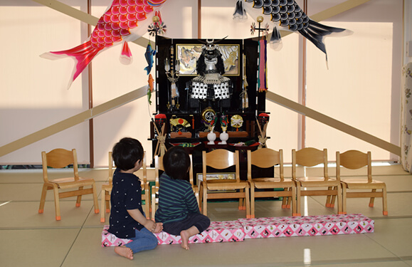 端午の節句の様子写真を紹介しています